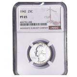 1942 Washington Silver Quarter NGC PF65