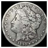 1893-CC Silver Morgan Dollar LIGHTLY CIRCULATED