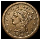 1856 Braided Hair Large Cent NEARLY UNCIRCULATED