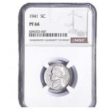 1941 Jefferson Nickel NGC PF66