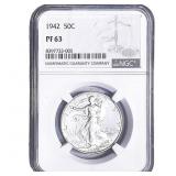 1942 Walking Liberty Half Dollar NGC PF63