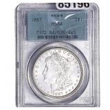 1887 Morgan Silver Dollar PCGS MS64