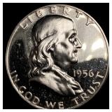 1956 Silver Half Dollar Franklin GEM PROOF