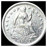 1851-O Silver Half Dime CLOSELY UNCIRCULATED