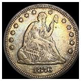 1876 Seated Liberty Quarter CLOSELY UNCIRCULATED