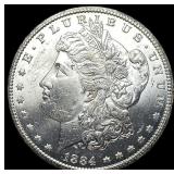 1884-CC Silver Morgan Dollar GEM BU