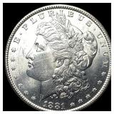 1881 Morgan Silver Dollar GEM BU