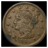 1845 Braided Hair Large Cent NEARLY UNCIRCULATED