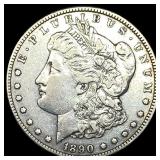 1890-CC Silver Morgan Dollar NEARLY  UNCIRCULATED