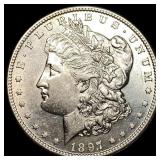 1897-S Silver Morgan Dollar CHOICE AU