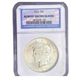 1923 Silver Peace Dollar NGC AU