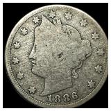 1886 Liberty Head Nickel NICELY CIRCULATED