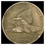 1858 Copper-Nickel Flying Eagle Cent HIGH  GRADE