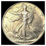 1942-S Silver Walking Liberty Half Dollar UNCIRCUL