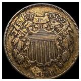 1868 Copper Two-Cent Piece CLOSELY UNCIRCULATED