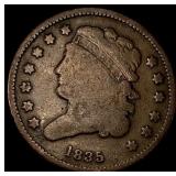 1835 Classic Head Half Cent NICELY CIRCULATED