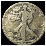 1921-D Silver Walking Liberty Half Dollar NICELY C