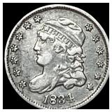 1834 Capped Bust Half Dime NEARLY  UNCIRCULATED