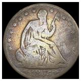 1855-O Silver Seated Liberty Half Dollar NICELY CI