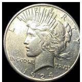 1924 Silver Peace Dollar UNCIRCULATED