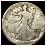 1916-D Silver Walking Liberty Half Dollar NICELY C