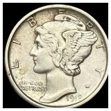 1918-D Silver Mercury Dime CLOSELY  UNCIRCULATED