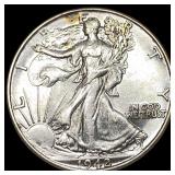 1942 Walking Liberty Half Dollar CLOSELY UNCIRCULA