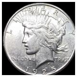 1925-S Silver Peace Dollar CLOSELY UNCIRCULATED