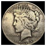 1935 Silver Peace Dollar LIGHTLY CIRCULATED