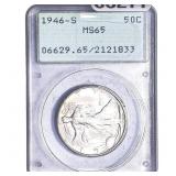 1946-S Walking Liberty Half Dollar PCGS MS65