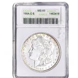 1904-O Morgan Silver Dollar ANACS MS63