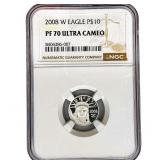 2008-W $10 Platinum Eagle Proof NGC PF70 Ultra Cam