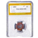 1883 Indian Head Cent PGA MS64 BN