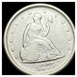 1875-S Silver Twenty Cents CLOSELY  UNCIRCULATED
