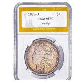 1888-O Morgan Silver Dollar PGA VF30 Hot Lips