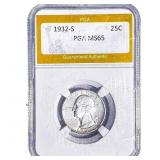 1932-S Washington Silver Quarter PGA MS65