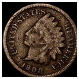 1908-S Indian Head Cent LIGHTLY CIRCULATED