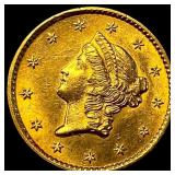 1853 Gold $1 Liberty Head UNCIRCULATED
