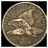 1858 Copper-Nickel Flying Eagle Cent HIGH  GRADE