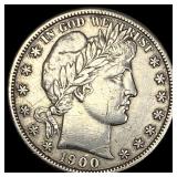 1900-S Silver Barber Half Dollar CLOSELY  UNCIRCU