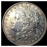 1887-S Silver Morgan Dollar CLOSELY UNCIRCULATED