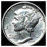 1919 Mercury Dime CHOICE BU