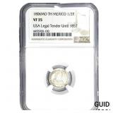 1806 Mexico Silver 1/2 Reale NGC VF35