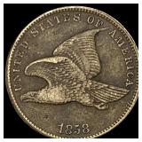 1858 Copper-Nickel Flying Eagle Cent ABOUT  UNCIR