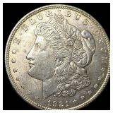 1921 Silver Morgan Dollar CLOSELY UNCIRCULATED