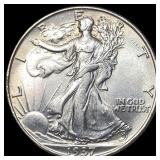 1937-S Silver Walking Liberty Half Dollar NICELY C