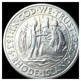 1936-D Silver Rhode Island Half Dollar UNCIRCULATE