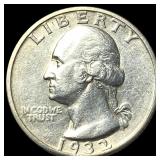 1932-S Silver Washington Quarter CLOSELY UNCIRCULA