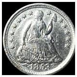 1853 Silver Half Dime CLOSELY UNCIRCULATED