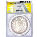 1899-O Morgan Silver Dollar ANACS MS63